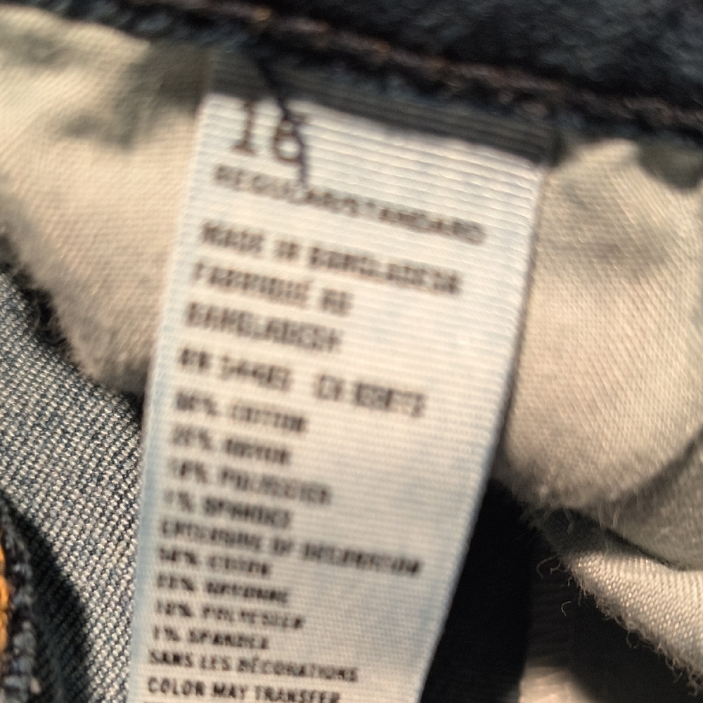 Mid Rise Jegging w/27" Inseam🦅 Stretch American Eagle sac312 Size 16 - Picture 5 of 6